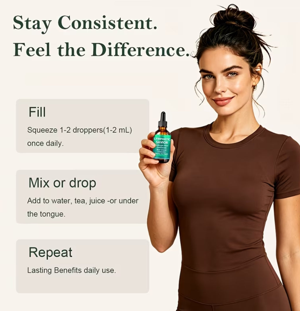 Lymphatic Savior Drops for Daily De-Puffing And Feeling Lighter
