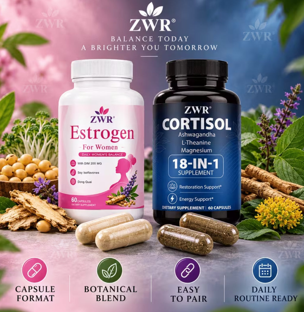 2pcs(1+1)Estrogen & Cortisol Capsules Bundle - for Women's Balance
