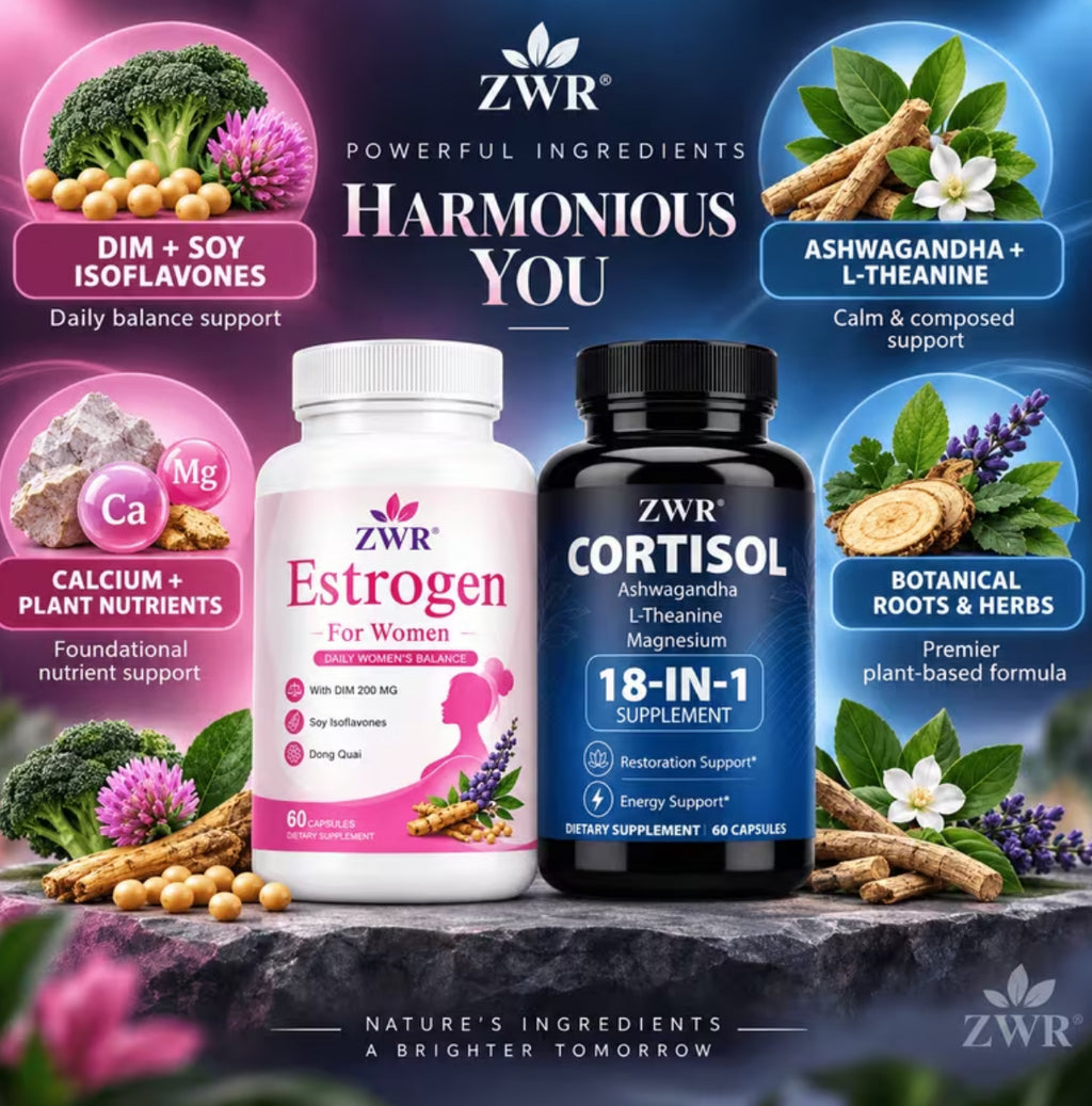 2pcs(1+1)Estrogen & Cortisol Capsules Bundle - for Women's Balance