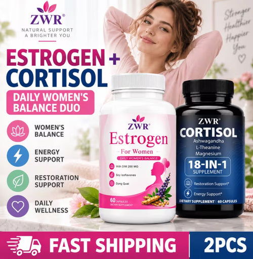2pcs(1+1)Estrogen & Cortisol Capsules Bundle - for Women's Balance