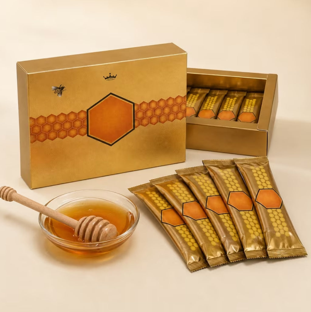 Super Pure Honey With Bee Pollen (12 Sachets, 20 g Each)