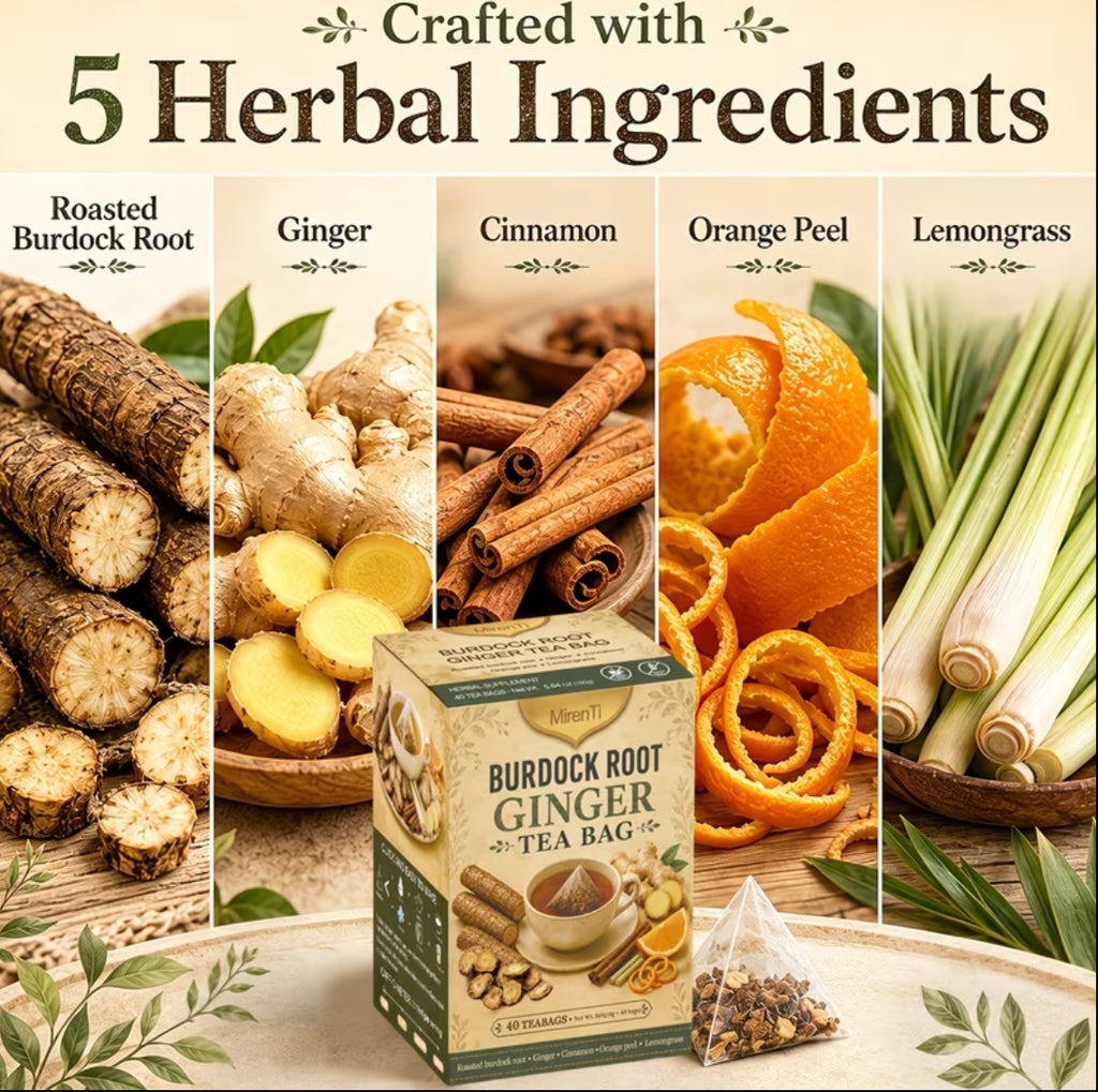 40 Bags Roasted Burdock Root Tea Bags