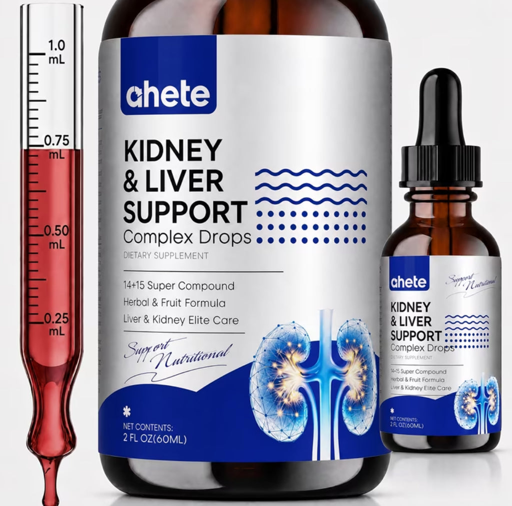 AHETE Liver & Kidney Drops - Comprehensive Kidney And Liver Wellness Drops