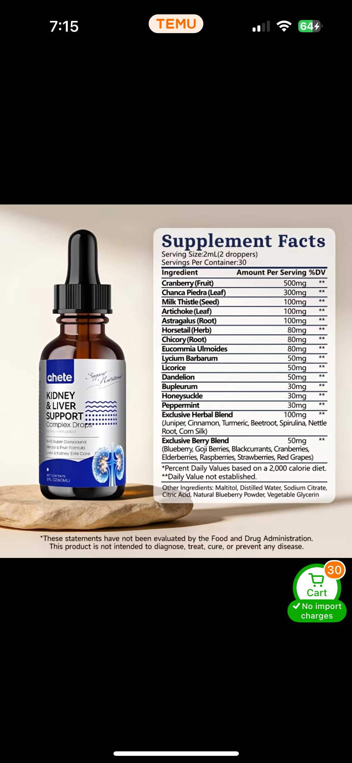AHETE Liver & Kidney Drops - Comprehensive Kidney And Liver Wellness Drops