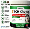 Heart-Shaped, 120 Grains Yeast Soft Probiotic Chews for Dogs
