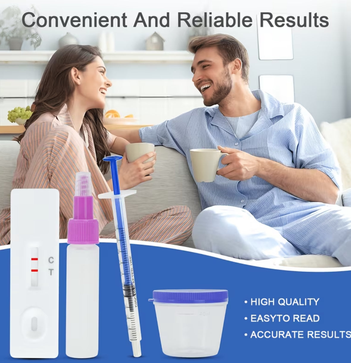 Male Fertility Test Kit for Home Use, 98% Accurate SP-10 Test, Fast Results in 5-10 Min, Private Discreet At-Home Male Health Testing Kit