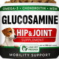 Glucosamine, Chondroitin & MSM Hip Joint Supplement Chewable Tablets for Dogs & Cats