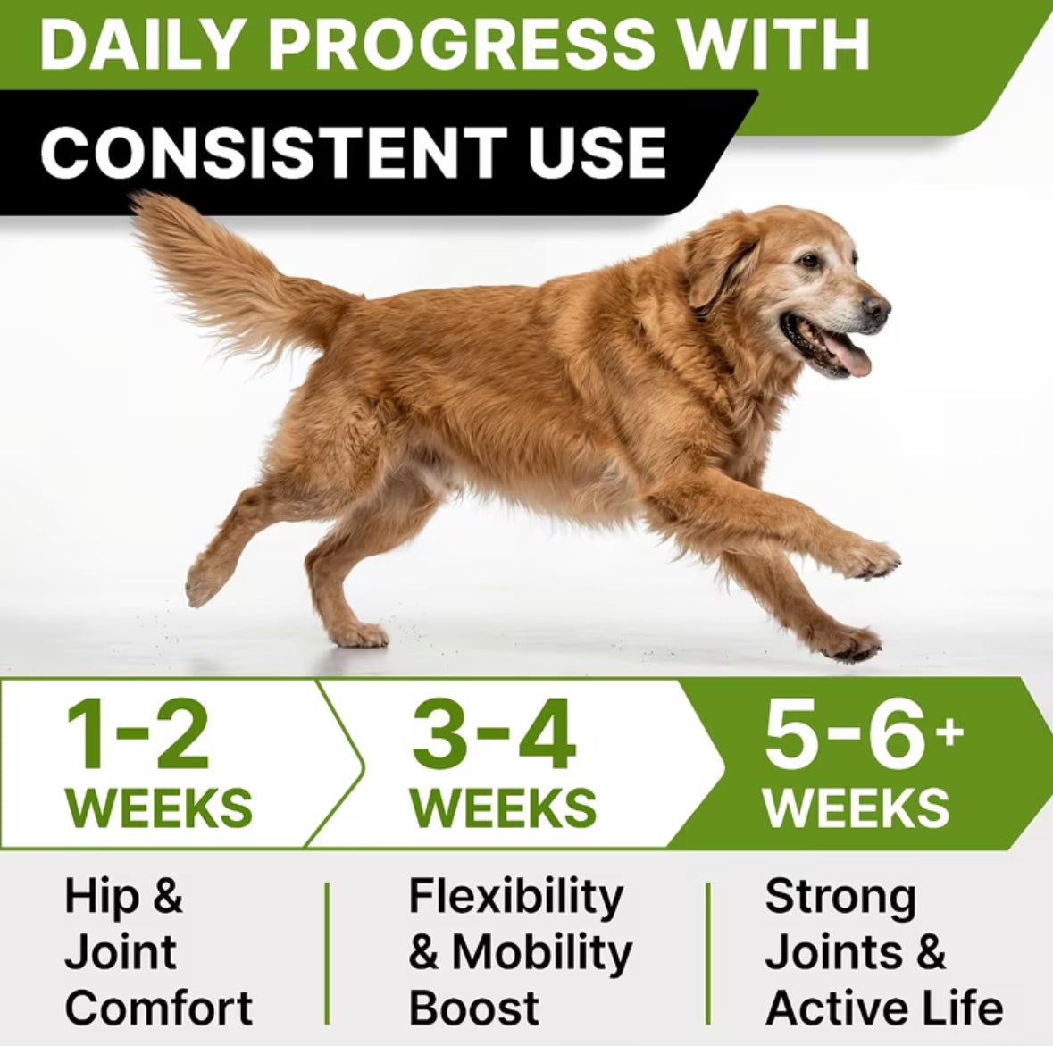 Glucosamine, Chondroitin & MSM Hip Joint Supplement Chewable Tablets for Dogs & Cats