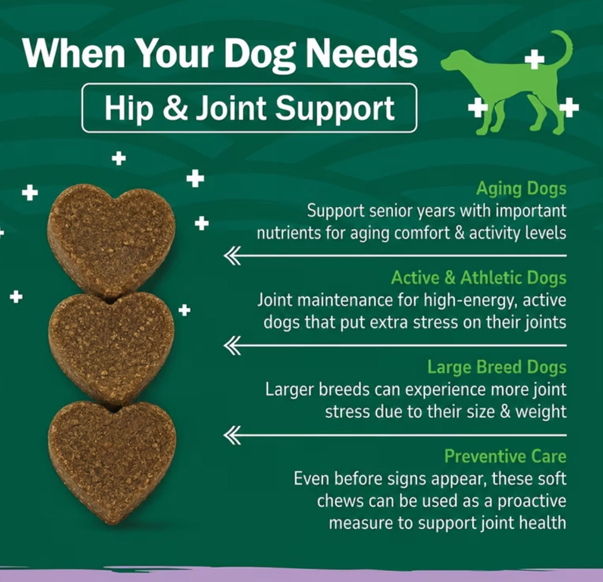 Glucosamine, Chondroitin & MSM Hip Joint Supplement Chewable Tablets for Dogs & Cats